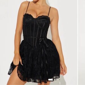 NWOT Fashion Nova Make A Wish Lace Mini Dress